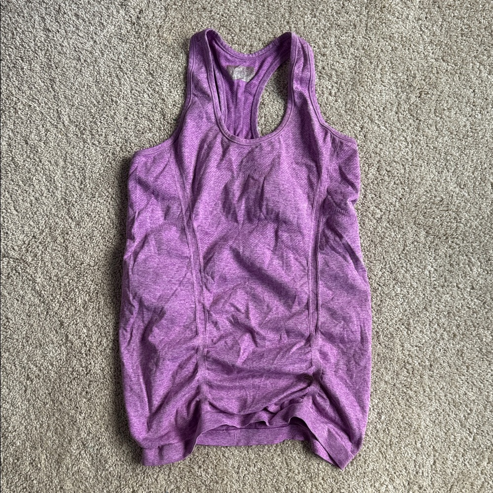 Athleta Heathered Purple Racerback Tank